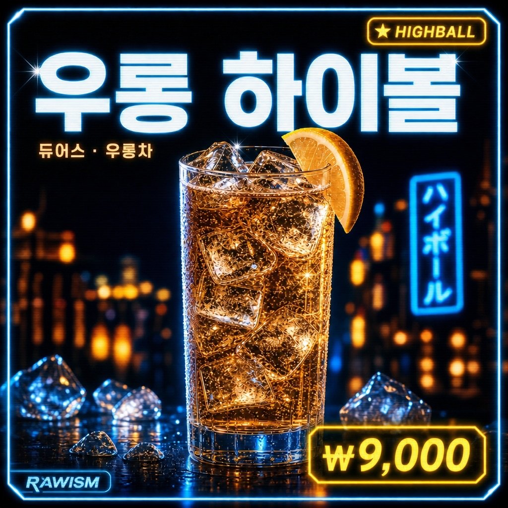연남동 RAWISM 우롱 하이볼 - 여름 인기 메뉴